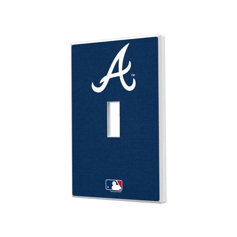 Atlanta Braves Solid Hidden-Screw Light Switch Plate