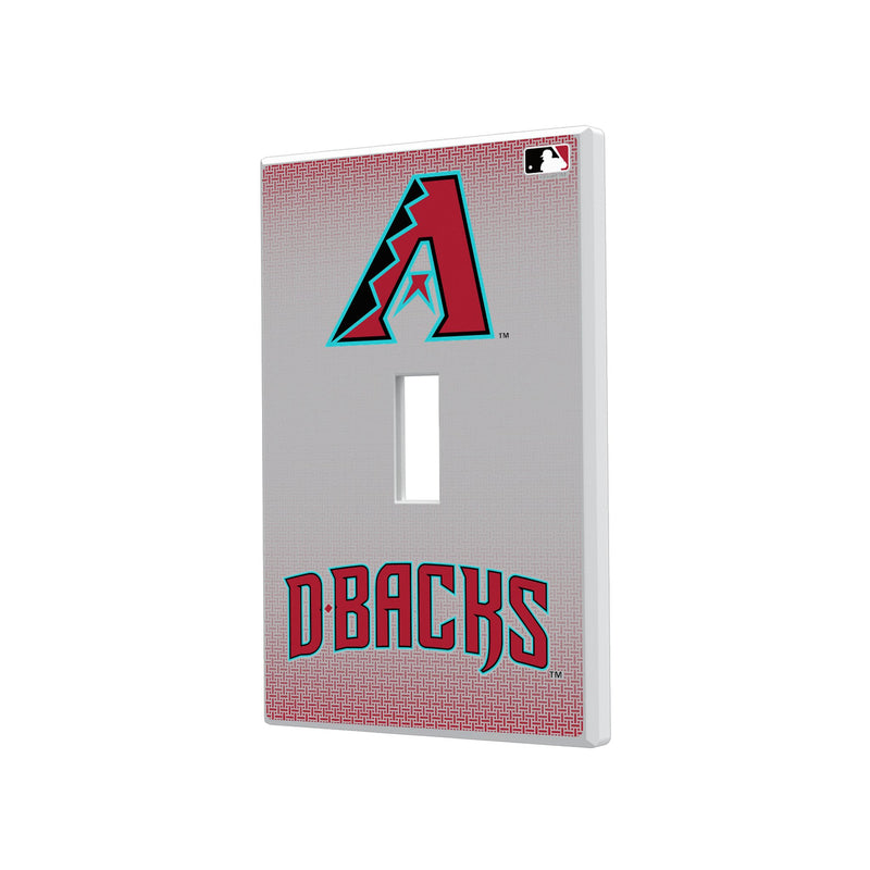 Arizona Diamondbacks Linen Hidden-Screw Light Switch Plate