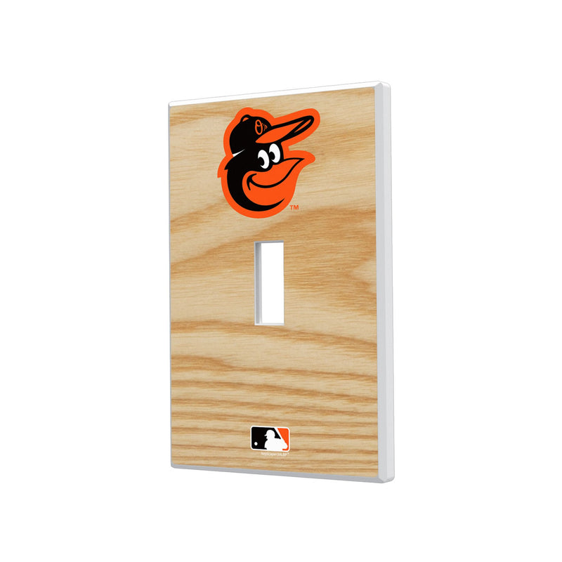 Baltimore Orioles Baseball Bat Hidden-Screw Light Switch Plate