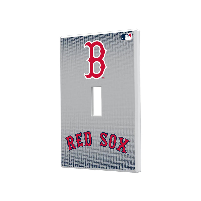 Boston Red Sox Linen Hidden-Screw Light Switch Plate