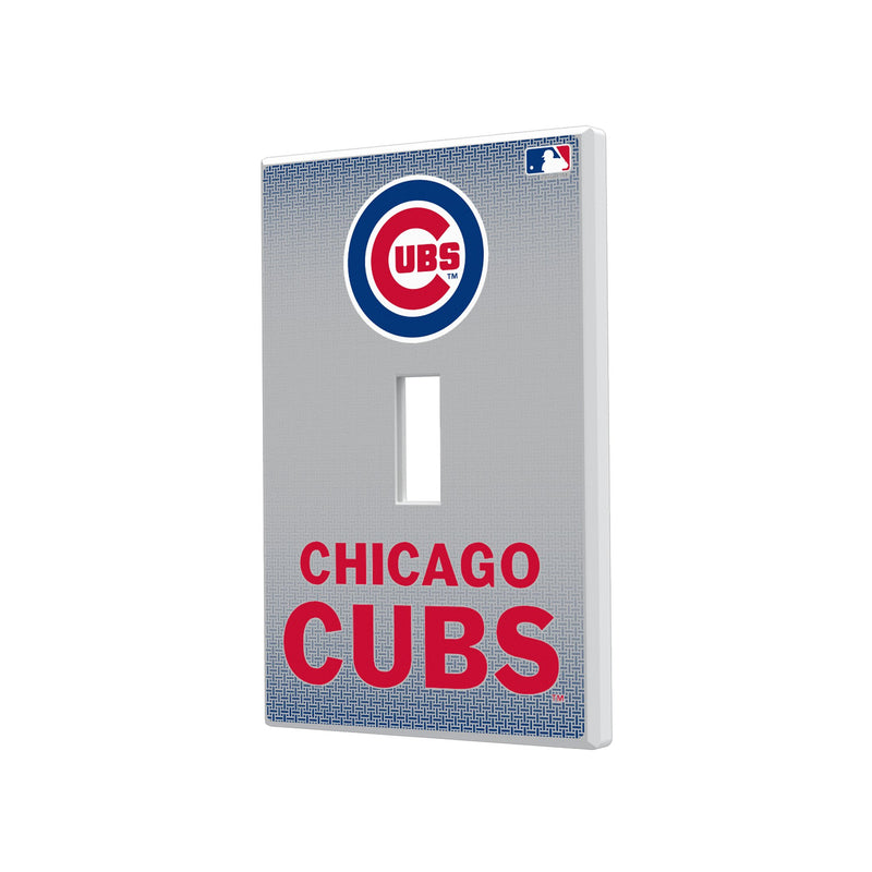 Chicago Cubs Linen Hidden-Screw Light Switch Plate