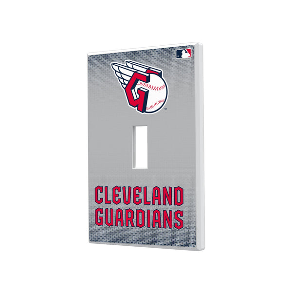 Cleveland Guardians Linen Hidden-Screw Light Switch Plate