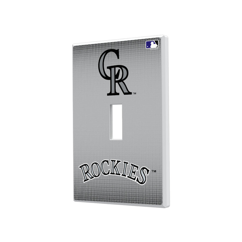 Colorado Rockies Linen Hidden-Screw Light Switch Plate