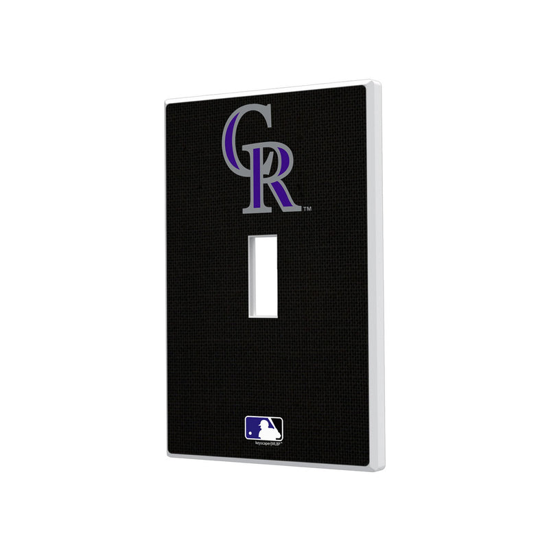 Colorado Rockies Solid Hidden-Screw Light Switch Plate