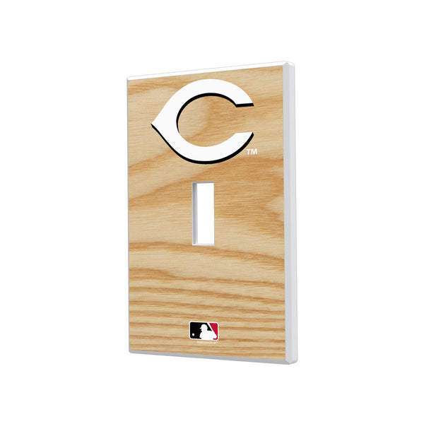 Cincinnati Reds Baseball Bat Hidden-Screw Light Switch Plate