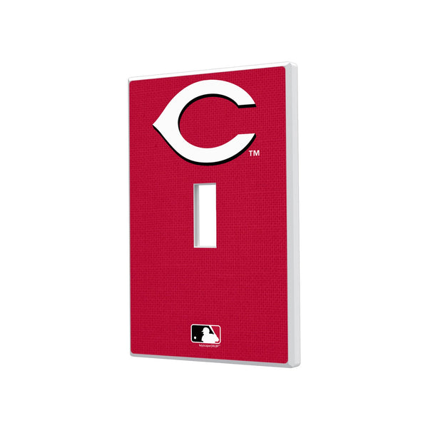 Cincinnati Reds Solid Hidden-Screw Light Switch Plate