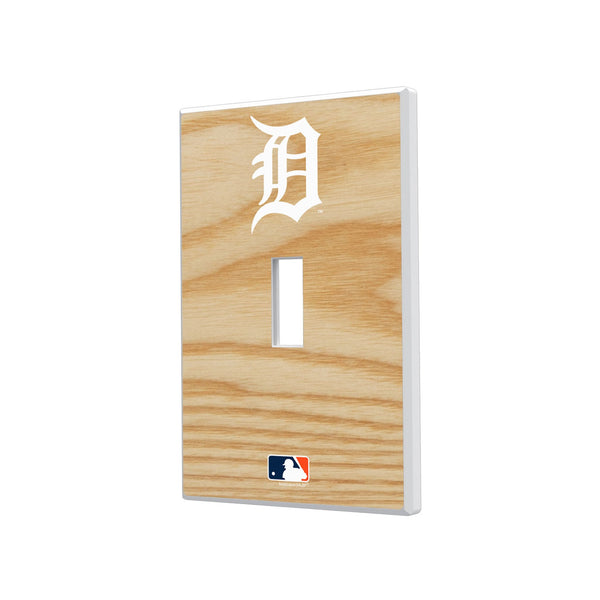 Detroit Tigers Baseball Bat Hidden-Screw Light Switch Plate