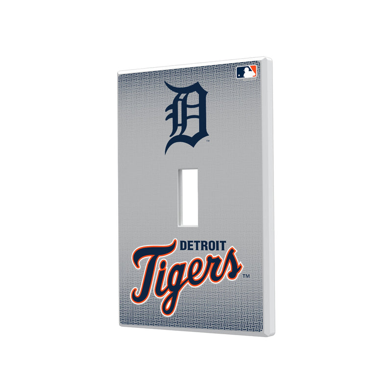 Detroit Tigers Linen Hidden-Screw Light Switch Plate