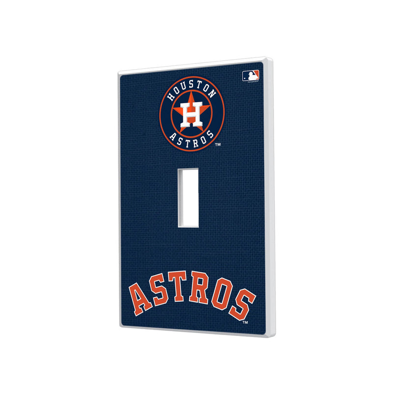 Houston Astros Solid Hidden-Screw Light Switch Plate