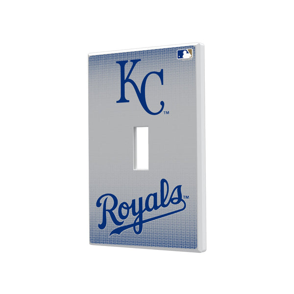 Kansas City Royals Linen Hidden-Screw Light Switch Plate