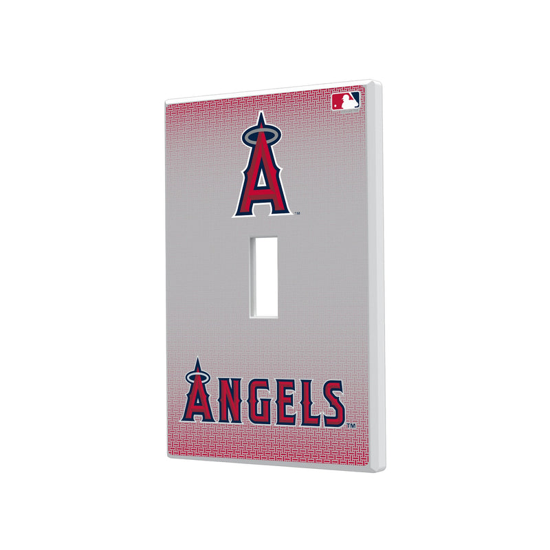 Los Angeles Angels Linen Hidden-Screw Light Switch Plate