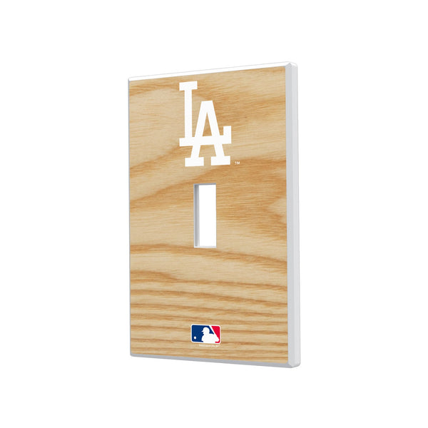 LA Dodgers Baseball Bat Hidden-Screw Light Switch Plate