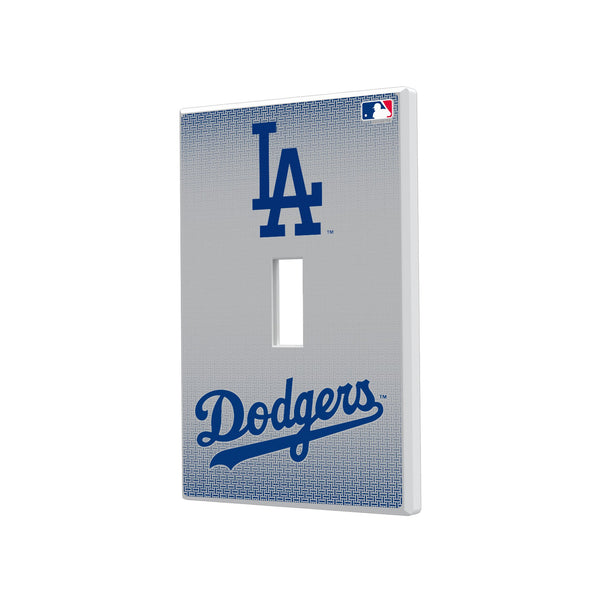 LA Dodgers Linen Hidden-Screw Light Switch Plate