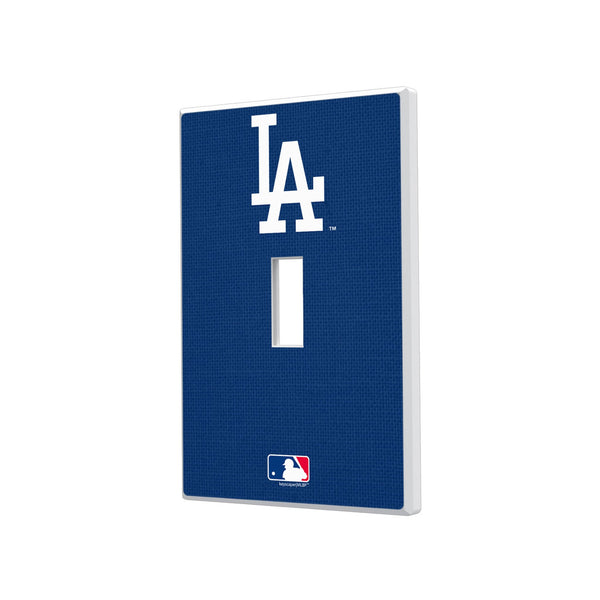 LA Dodgers Solid Hidden-Screw Light Switch Plate