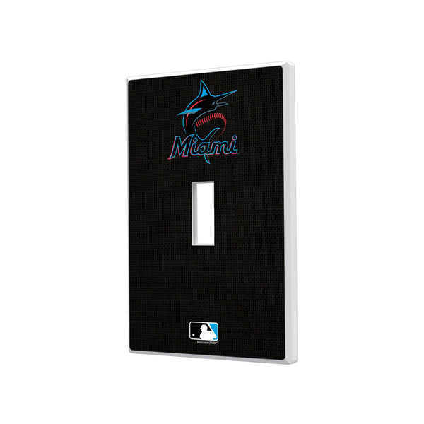 Miami Marlins Solid Hidden-Screw Light Switch Plate