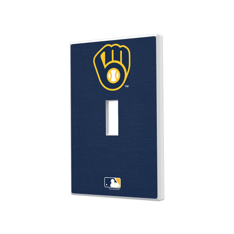 Milwaukee Brewers Solid Hidden-Screw Light Switch Plate