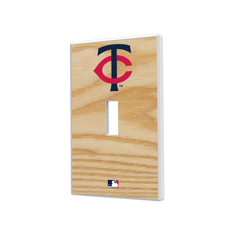 Minnesota Twins Baseball Bat Hidden-Screw Light Switch Plate