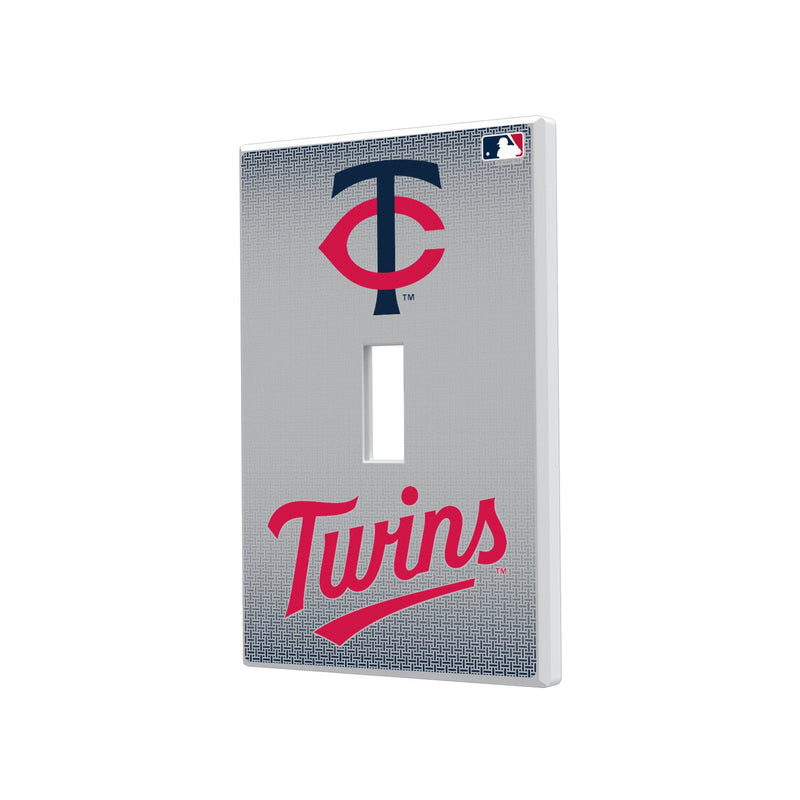 Minnesota Twins Linen Hidden-Screw Light Switch Plate