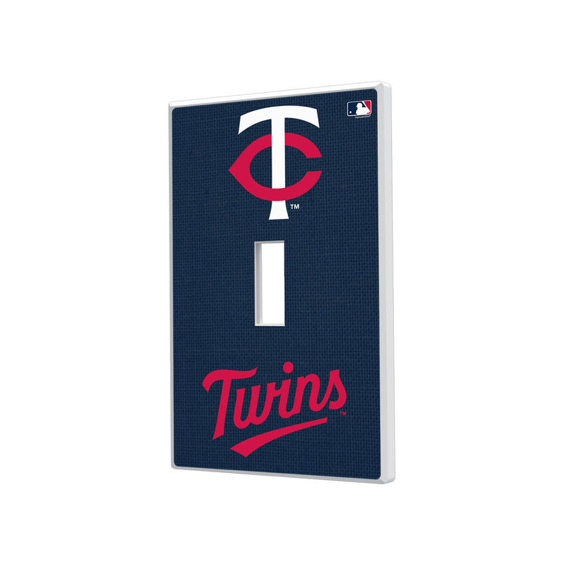 Minnesota Twins Solid Hidden-Screw Light Switch Plate