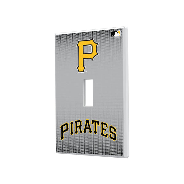 Pittsburgh Pirates Linen Hidden-Screw Light Switch Plate