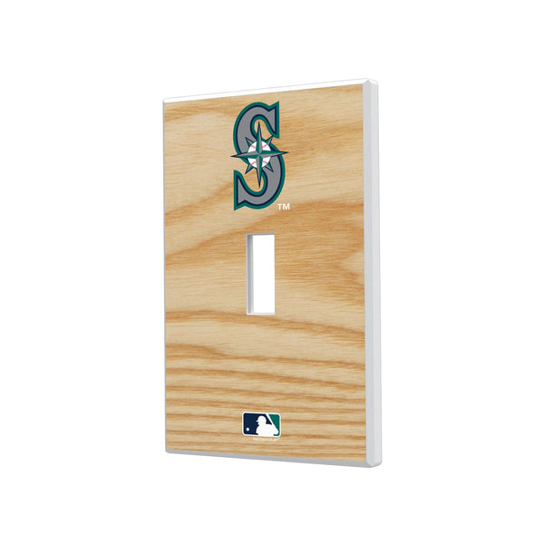 Seattle Mariners Baseball Bat Hidden-Screw Light Switch Plate