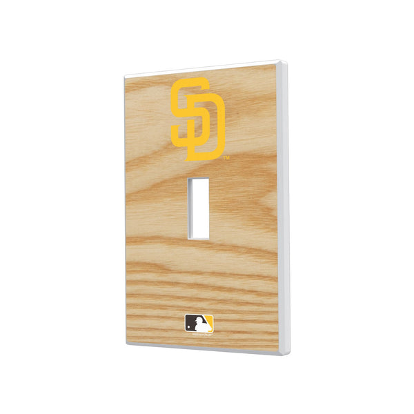 San Diego Padres Baseball Bat Hidden-Screw Light Switch Plate