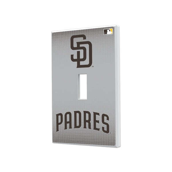 San Diego Padres Linen Hidden-Screw Light Switch Plate