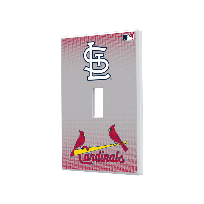 St Louis Cardinals Linen Hidden-Screw Light Switch Plate