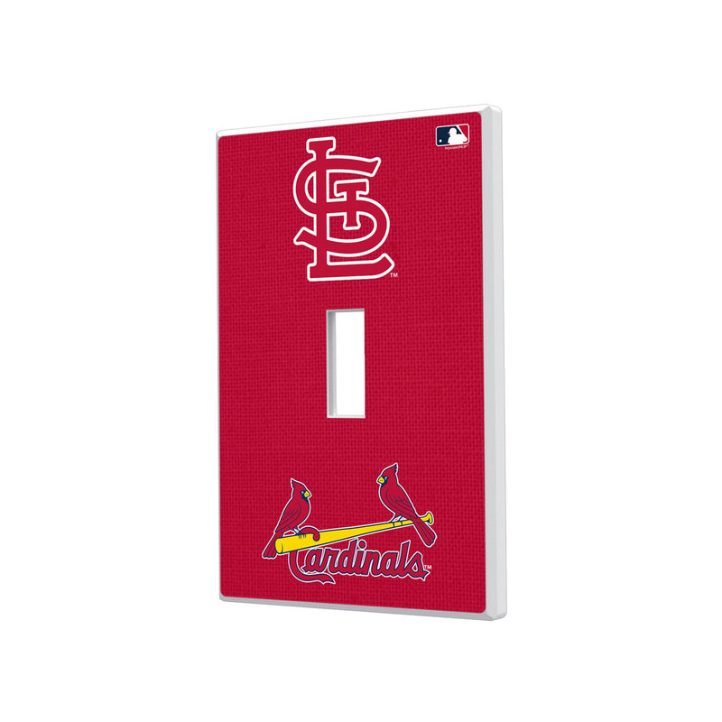 St Louis Cardinals Solid Hidden-Screw Light Switch Plate