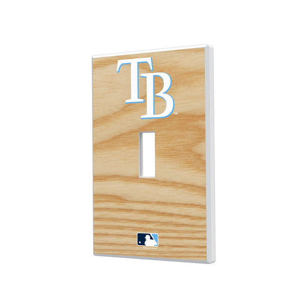 Tampa Bay Rays Baseball Bat Hidden-Screw Light Switch Plate