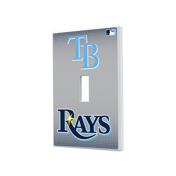 Tampa Bay Rays Linen Hidden-Screw Light Switch Plate