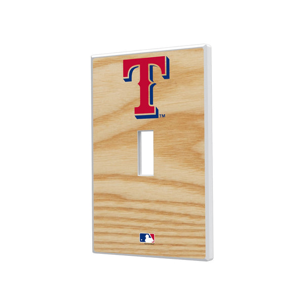 Texas Rangers Baseball Bat Hidden-Screw Light Switch Plate