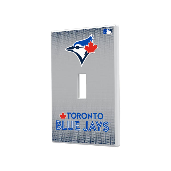 Toronto Blue Jays Linen Hidden-Screw Light Switch Plate