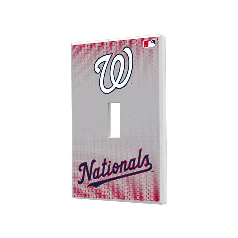 Washington Nationals Linen Hidden-Screw Light Switch Plate