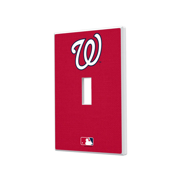 Washington Nationals Solid Hidden-Screw Light Switch Plate