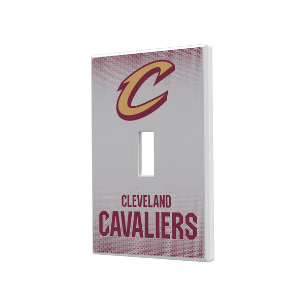 Cleveland Cavaliers Linen Hidden-Screw Light Switch Plate