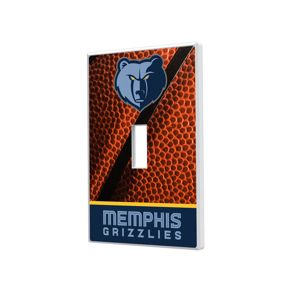 Memphis Grizzlies Basketball Hidden-Screw Light Switch Plate