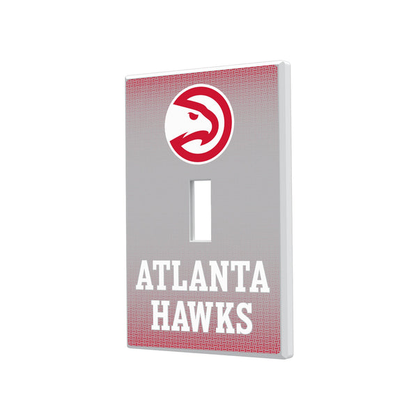 Atlanta Hawks Linen Hidden-Screw Light Switch Plate