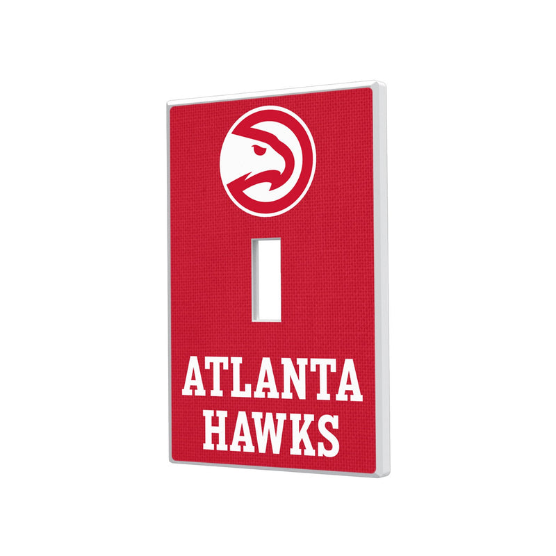 Atlanta Hawks Solid Hidden-Screw Light Switch Plate