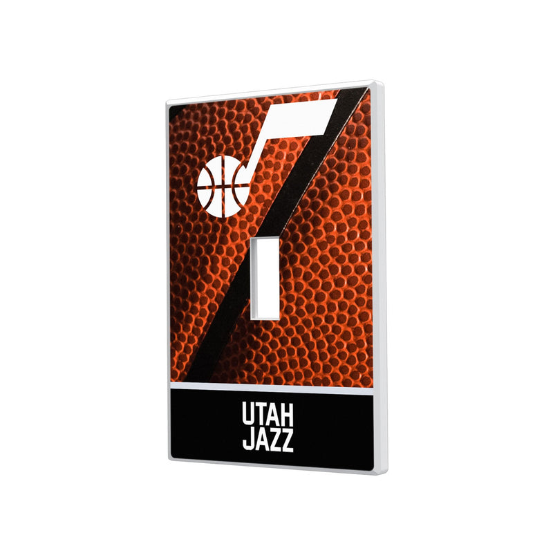 Utah Jazz Basketball Hidden-Screw Light Switch Plate