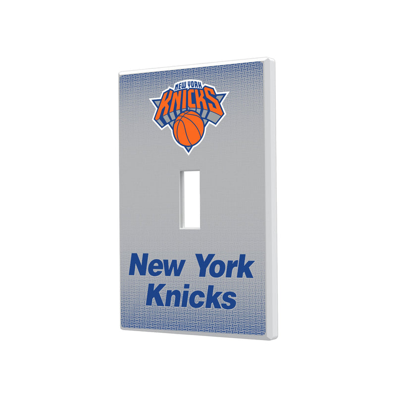 New York Knicks Linen Hidden-Screw Light Switch Plate