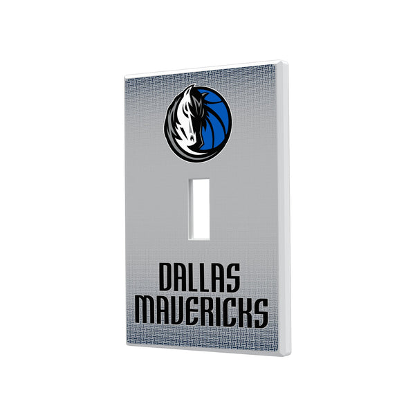 Dallas Mavericks Linen Hidden-Screw Light Switch Plate