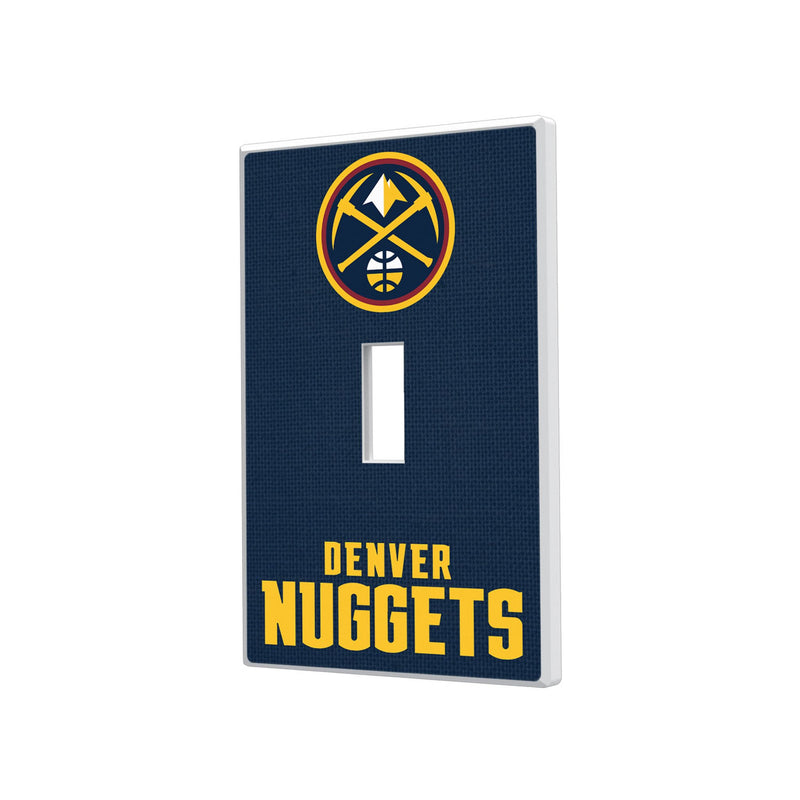 Denver Nuggets Solid Hidden-Screw Light Switch Plate