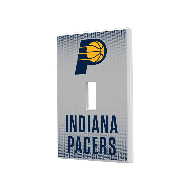 Indiana Pacers Linen Hidden-Screw Light Switch Plate