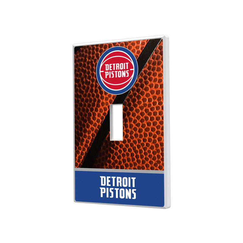 Detroit Pistons Basketball Hidden-Screw Light Switch Plate