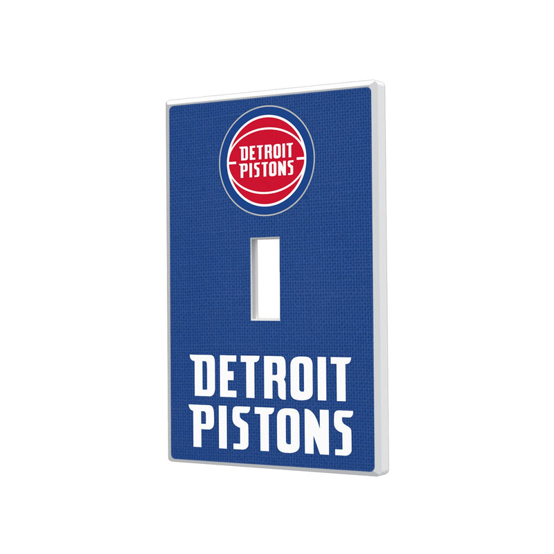 Detroit Pistons Solid Hidden-Screw Light Switch Plate