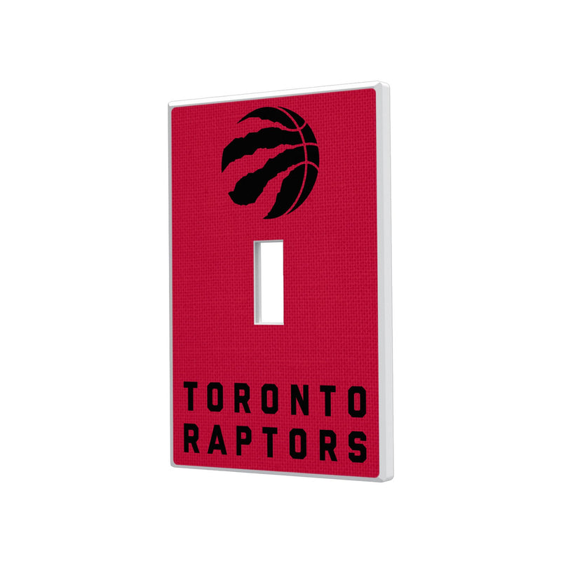 Toronto Raptors Solid Hidden-Screw Light Switch Plate