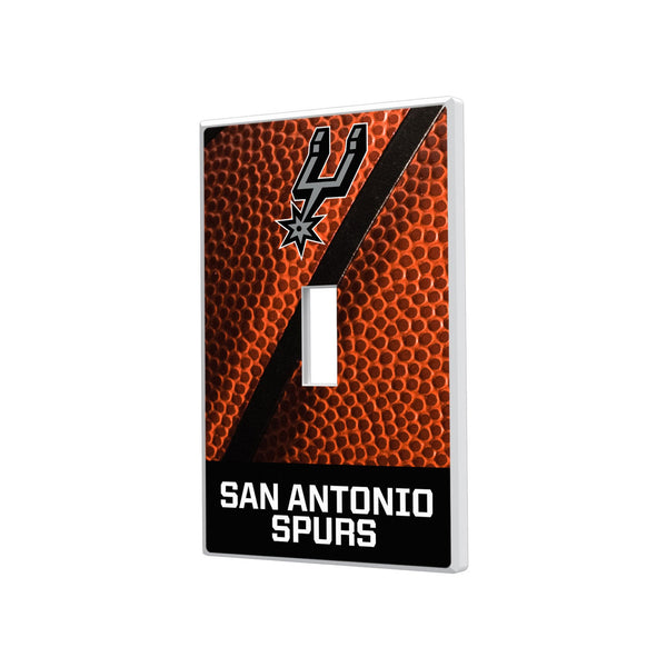 San Antonio Spurs Basketball Hidden-Screw Light Switch Plate