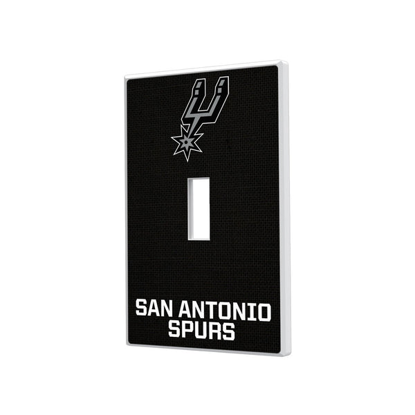 San Antonio Spurs Solid Hidden-Screw Light Switch Plate