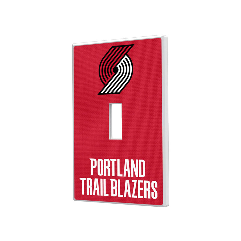 Portland Trail Blazers Solid Hidden-Screw Light Switch Plate